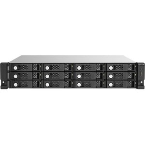 QNAP TL-R1220SEP-RP Drive Enclosure SATA/600 - Mini-SAS HD Host Interface - 2U Rack-mountable - Hot Swappable Bays - 12 x 