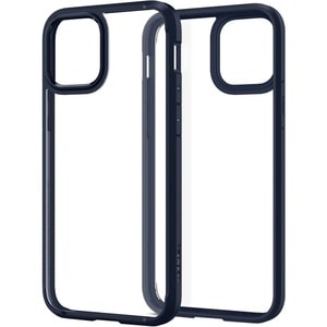 Spigen Ultra Hybrid Case for Apple iPhone 12, iPhone 12 Pro Smartphone - Navy Blue, Crystal Clear - Polycarbonate, Thermop