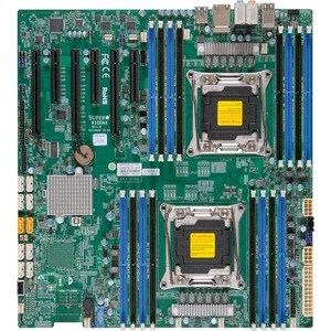 Supermicro X10DAX 服务器主板 - Intel C612 芯片组 - LGA 2011-v3插座 - 扩展 ATX - 1 TB DDR4 SDRAM 最大内存 - 16 x 内存插槽 - Gigabit Ethernet - 