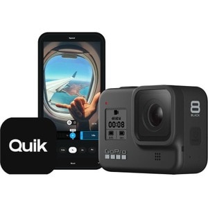 GoPro HERO8 数码摄像机 - 5 cm (2") LCD 屏幕 - 高动态范围 - Full HD - 黑 - 12 百万象素 视频 - HDMI - SD, microSD - GPS - 存储卡 - 无线局域网