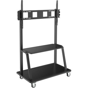Eaton Tripp Lite Series Heavy-Duty Rolling TV Cart for 60" to 105" Flat-Screen Displays, Locking Casters, Black - Up to 10
