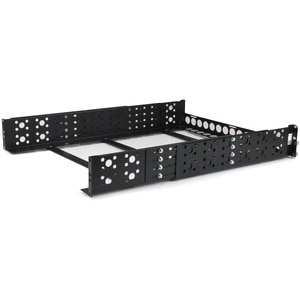 StarTech.com UNIRAILS2U. Typ: Regal-Schiene, Produktfarbe: Schwarz, Gehäusematerial: Stahl. Mounting depth (min): 42 cm, M