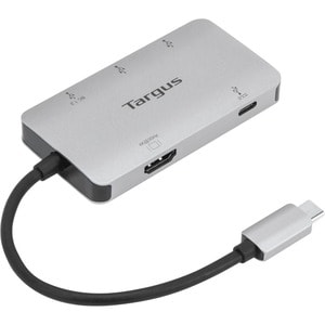 Targus ACA958USZ A/V Adapter - 1 x Type C USB 3.2 (Gen 1) USB Male - 1 x HDMI Digital Audio/Video Female, 3 x Type A USB 3