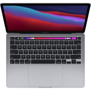 Apple MacBook Pro MYD92D/A 33,8 cm (13,3 Zoll) Notebook - WQXGA - 2560 x 1600 - Apple Octa-Core - 8 GB RAM - 512 GB SSD - Grau - Apple SoC - macOS Big Sur - Retina-Display, True-Tone-Technologie, IPS-Technologie (In-Plane-Switching) - Deutsch Tastatur - 20 Stunde(n) Akku-/Batterielaufzeit - IEEE 802.11 a/b/g/n/ac/ax Wireless LAN Standard