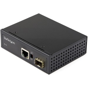 StarTech.com Transceiver/Media Converter - 1 Port(s) - 1 x Network (RJ-45) - Optical Fiber, Twisted Pair - Multi-mode, Sin