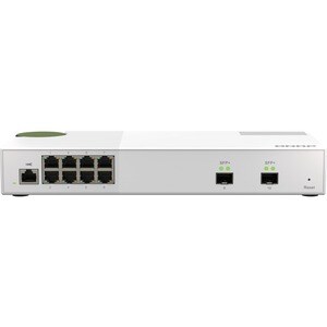 QNAP QSW-M2108-2S 8 Ports Manageable Ethernet Switch - 2 Layer Supported - Modular - 12.17 W Power Consumption - Optical F