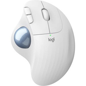 Logitech ERGO M575 Rato - Bluetooth - USB - Ótico - 5 Taste(n) - Branco - Sem fios - 2.40 GHz - 2000 dpi - Roda de deslocação