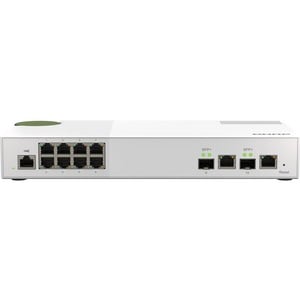 QNAP QSW QSW-M2108-2C 10 Ports Manageable Ethernet Switch - 2 Layer Supported - Modular - 12.17 W Power Consumption - Opti