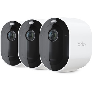 Arlo Pro 4 Spotlight Security Camera, 3 Pack, White - VMC4350P - Arlo Pro 4 Spotlight Security Camera - 3 Pack - Wireless 