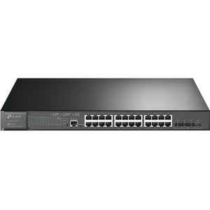 TP-Link TL-SG3428XMP -Jetstream 24 Port Gigabit Smart Managed L2+ PoE switch - 24 PoE+ Port @384W - 4 * 10GE SFP+ Slots - 