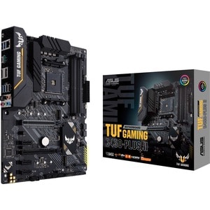 TUF GAMING B450-PLUS II Desktop Motherboard - AMD B450 Chipset - Socket AM4 - ATX - 128 GB DDR4 SDRAM Maximum RAM - UDIMM,