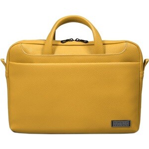 Port ZURICH Carrying Case for 35.6 cm (14") Notebook - Yellow - Synthetic Leather Exterior Material - 150D Polyester Inter
