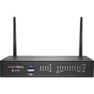 SonicWall TZ470W Network Security/Firewall Appliance - 8 Port - 10/100/1000Base-T - 2.5 Gigabit Ethernet - Wireless LAN IE