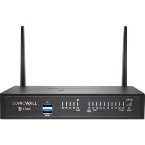 SonicWall TZ470W Network Security/Firewall Appliance - 8 Port - 10/100/1000Base-T - 2.5 Gigabit Ethernet - Wireless LAN IE