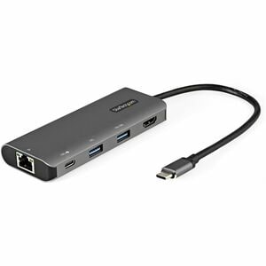 StarTech.com USB 3.1 (3.1 Gen 2) Type C Docking Station for Notebook, Tablet, Workstation, Monitor - 100 W - Grey - 1 Disp