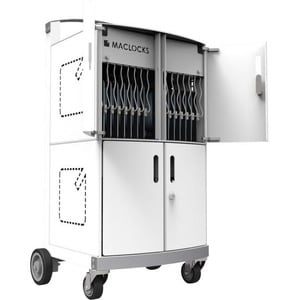 Compulocks CartiPad Duo Tablet / Laptop Charging Rolling Cart 32 Devices UK Power Plug - Simultaneously Store & Charge 32 