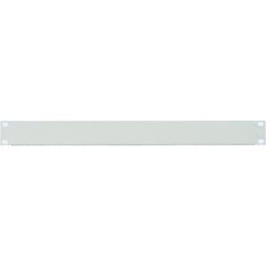 19" Blank Panel, 1U, Grey - Steel - Light Grey - 1U Rack Height - 483 mm Width x 9 mm Depth