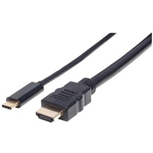 USB-C to HDMI Cable, 4K@30Hz, 2m, Black, Male to Male, Three Year Warranty, Polybag - Cable for Projector, Projector, Ultr