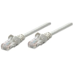 Network Patch Cable, Cat5e, 1m, Grey, CCA, U/UTP, PVC, RJ45, Gold Plated Contacts, Snagless, Booted, Lifetime Warranty, Po
