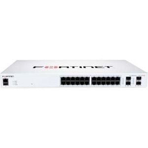 Fortinet FortiSwitch FS-124F-POE Ethernet Switch - 24 Ports - Manageable - Gigabit Ethernet, 10 Gigabit Ethernet - 10/100/