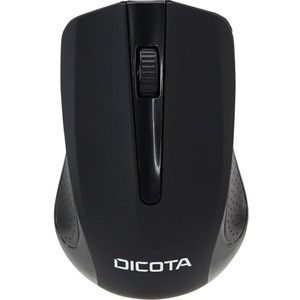 Dicota Comfort Mouse - Radio Frequency - USB - Black - Wireless - 1000 dpi