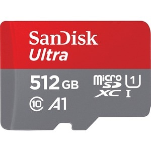 SanDisk Ultra 512 GB Class 10/UHS-I (U1) microSDXC - 100 MB/s Lesegeschwindigkeit
