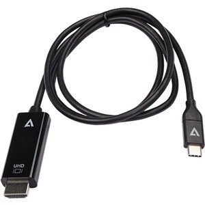 Cable A/V V7 V7UCHDMI-1M - 1 m HDMI/USB-C - para Audio/Video de dispositivos, Ordenador sobremesa, Portátil, Dispositivo m
