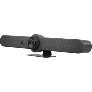 Logitech Rally Bar All-In-One Video Bar for Medium and Large Rooms, Graphite - 3840 x 2160 Video - 3x Digital Zoom - Micro