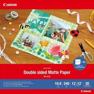 Canon Papel fotográfico - 304.80 mm x 304.80 mm - 63 lb Basis Weight - 240 g/m² Grammage - Mate - 30 Planilha