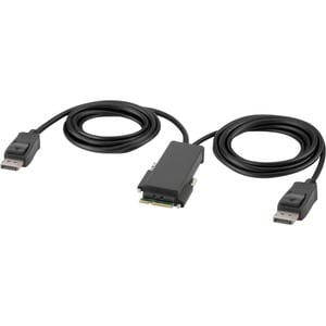 Belkin Modular DP Dual-Head Console Cable 6 ft. - 6 ft DisplayPort/Modular/USB KVM Cable for KVM Console, KVM Switch, Comp