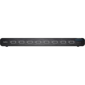 Belkin Universal 2nd Gen Secure KVM Switch, 8-Port Single Head w/ CAC - 8 Computer(s) - 1 Local User(s) - 3840 x 2160 - 8 
