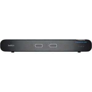 Belkin Universal 2nd Gen Secure KVM Switch, 2-Port Dual Head No CAC - 2 Computer(s) - 1 Local User(s) - 3840 x 2160 - 2 x 
