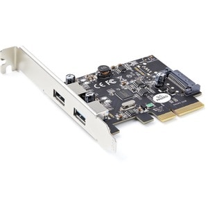 StarTech.com 2-Port USB PCIe Card 10Gbps/port - USB 3.2 Gen 2 Type-A PCI Express 3.0 x2 Host Controller Expansion Card - W