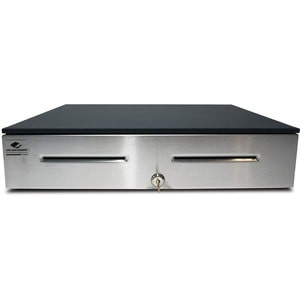 apg®Heavy- Duty Point of Sale Cash Drawer | Series 4000 JD320-1-BL1816-C - USD 5 Bill - 5 Coin - Stainless Steel - Black -