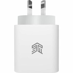 STM Goods 20W USB-C Power Adapter (AUNZ plug) - white - 20 W - New Zealand - White