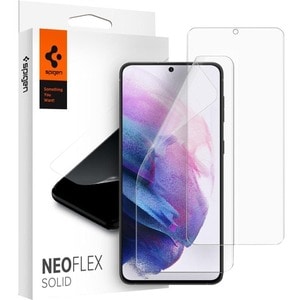 Spigen Neo Flex Solid Polyethylene Terephthalate (PET) Screen Protector - Crystal Clear - For LCD Smartphone - Fingerprint