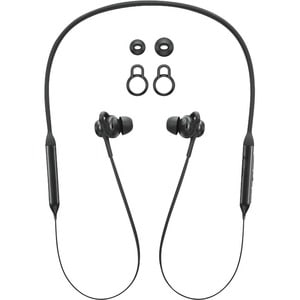 Lenovo Wireless Earbud, Behind-the-neck Stereo Earset - Black - Binaural - In-ear - 1000 cm - Bluetooth - 32 Ohm - 20 Hz t