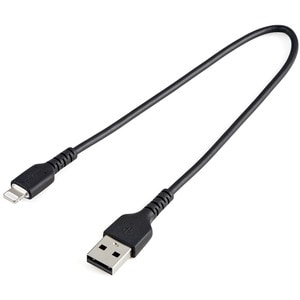 30cm USB-A auf Lightning-Kabel - Aramidfaser - Apple MFi-zertifiziert - Schwarz (RUSBLTMM30CMB) - Cable for iPhone, iPad A
