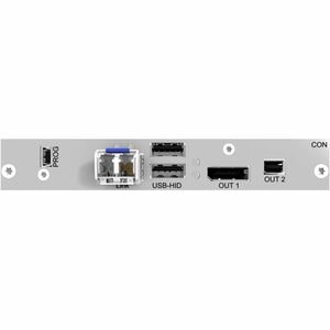 Black Box DKM Modular KVM Extender - Fiber Optic, 4K30 DisplayPort 1.1 - 4K - 4096 x 2160 Maximum Video Resolution - 3 x U