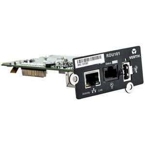 Vertiv Liebert IntelliSlot RDU101 Adaptador gestão alimentação remoto - IntelliSlot - 1 x Porta(s) de rede (RJ-45) - Preto