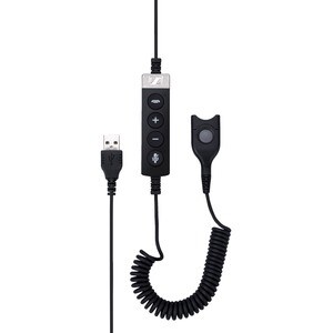 EPOS Adapter with Call Control, USB to ED USB-ED CC 01 MS - Easy Disconnect/USB Audio/Data Transfer Cable for Audio Device