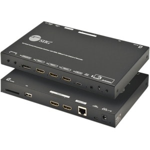 SIIG 5x3 Multi-Format 4K 60Hz Presentation Switcher & Recorder 230ft - TAA Compliant - Multi-in-one presentation switcher 