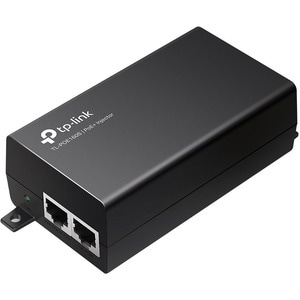 TP-Link PoE Injector - 1 x 10/100/1000Base-T Input Port(s) - 1 x 10/100/1000Base-T Output Port(s) - 30 W - Wall-mountable/