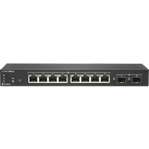 SonicWall SWS12-8POE Ethernet Switch - 8 Ports - Manageable - Gigabit Ethernet - 1000Base-T, 1000Base-X - 2 Layer Supporte