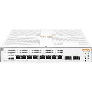 HPE Instant On 1930 8 Ports Manageable Ethernet Switch - 4 Layer Supported - Modular - 2 SFP Slots - 11 W Power Consumptio