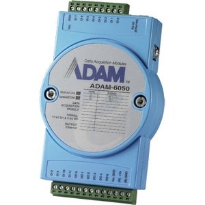 Advantech ADAM-6050 Transceiver/Media Converter - 1 Port(s) - 1 x Network (RJ-45) - Twisted Pair - Fast Ethernet - 10/100B
