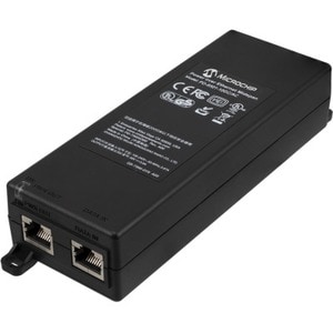 Microchip PD-9001-10GC PoE Injector - 120 V AC, 230 V AC Input - 55 V DC Output - 1 x 10 Gigabit Ethernet Input Port(s) - 