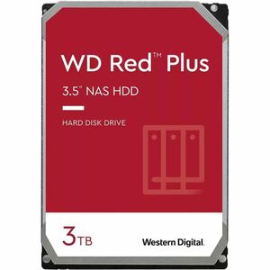 WD Red Plus Festplatte - 3,5" Intern - 3 TB - SATA (SATA/600) - Conventional Magnetic Recording (CMR) Method - Speichersys