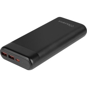 Aluratek 20,000mAh 65W Fast Charge PD Power Bank with USB Type-C - For Mobile Device, iPad Pro, Notebook, MacBook Pro, Mac