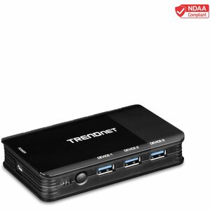 Switch/Commutateur USB TRENDnet TK-U404 Nouveau - Externe - 4 Total de ports USB - 4 Port(s) USB 3.1 - PC, Mac
